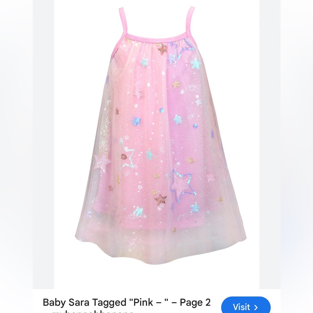 Baby Sara Pink Starry Kids Dress